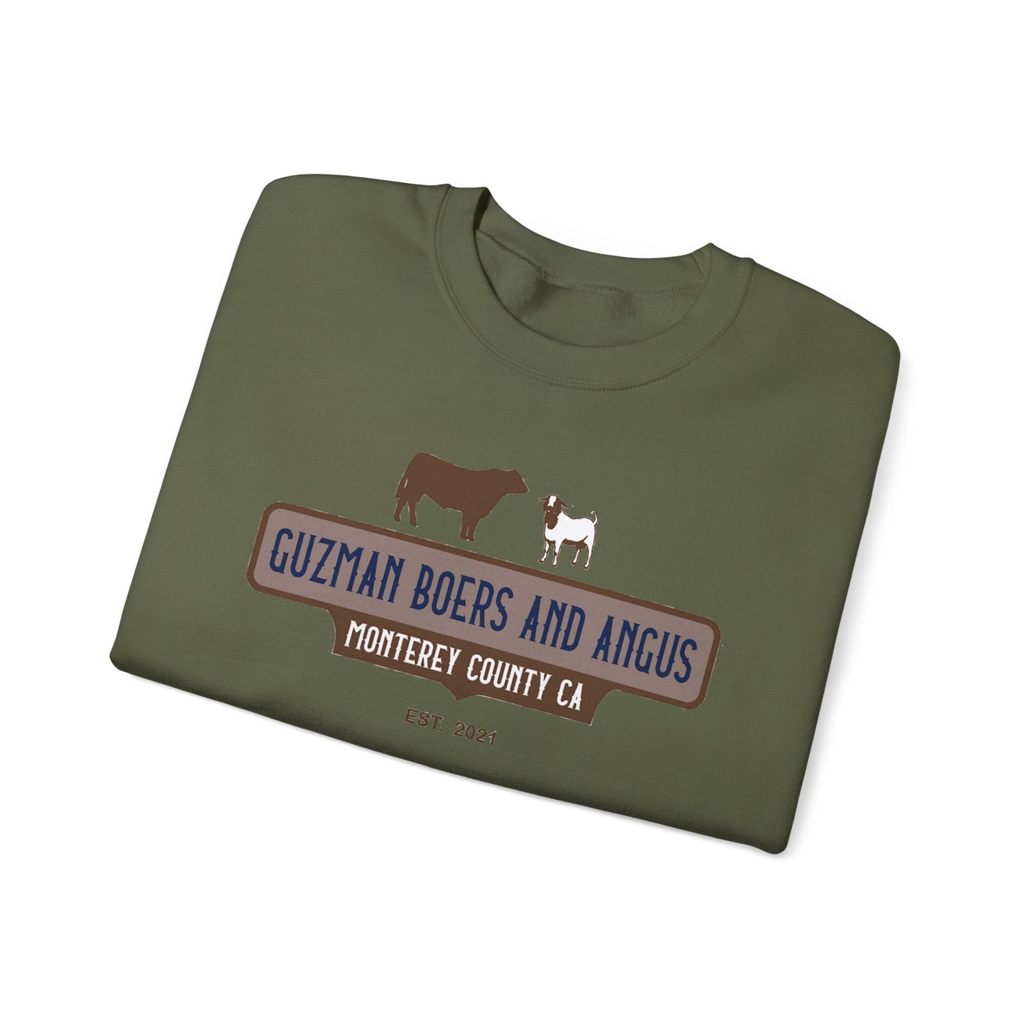 Guzman Boers and Angus Crewneck Sweatshirt