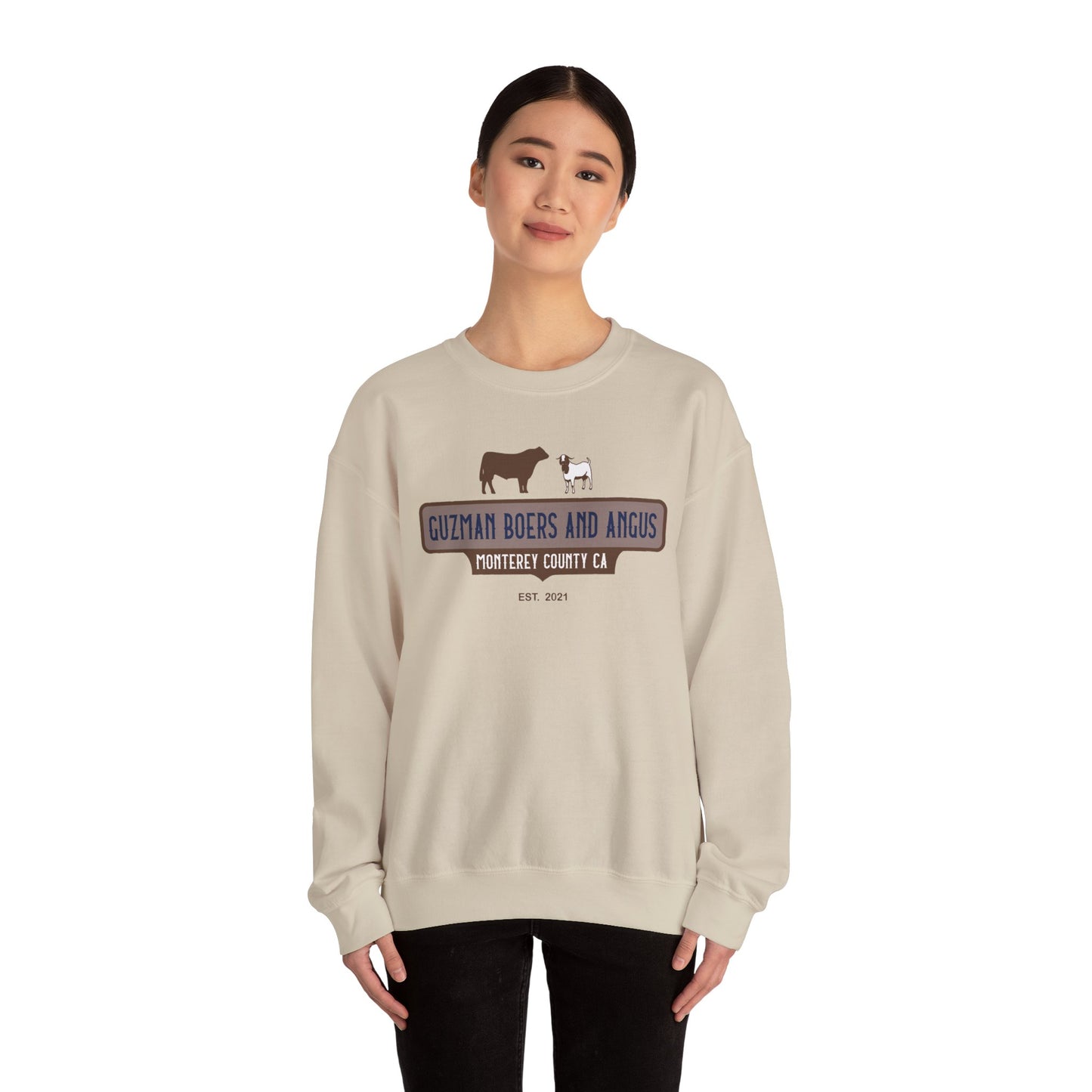 Guzman Boers and Angus Crewneck Sweatshirt