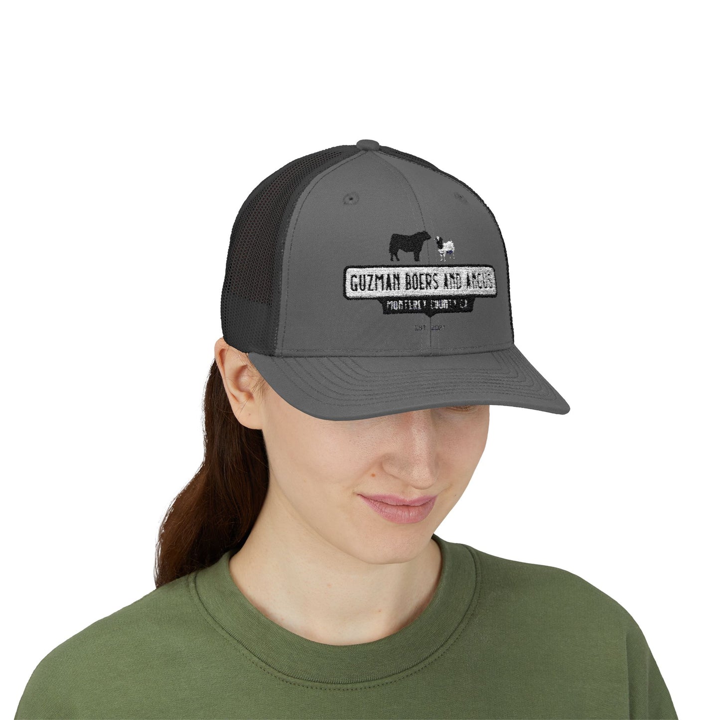 Guzman Boers And Angus Snapback Trucker Cap