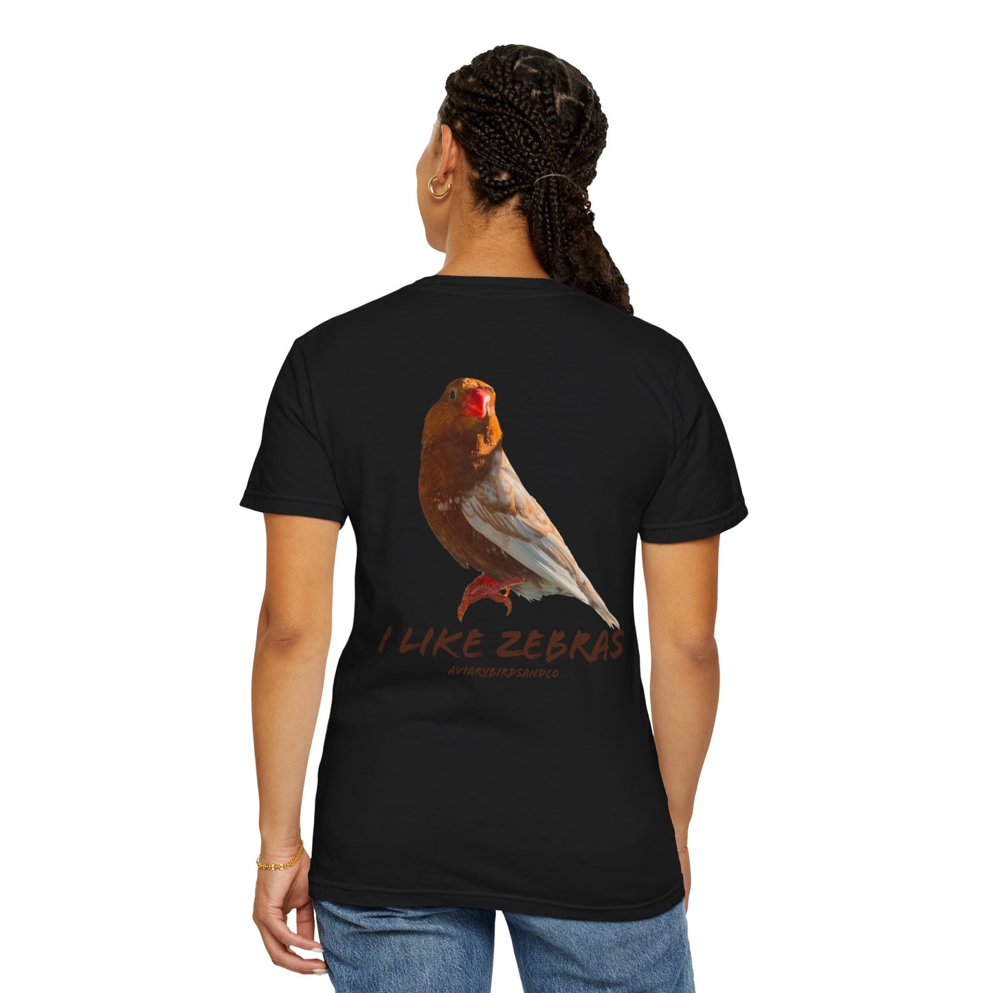 I Like Zebras Unisex Garment-Dyed T-Shirt - Graphic Tee for Zebra Finch Lovers