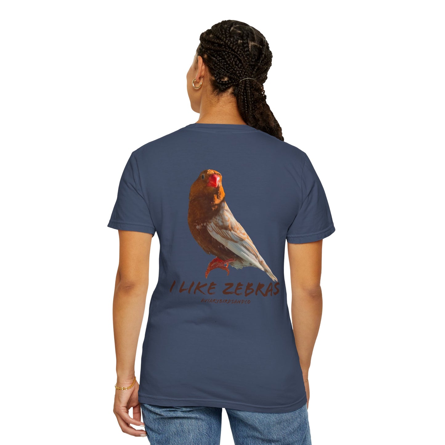 I Like Zebras Unisex Garment-Dyed T-Shirt - Graphic Tee for Zebra Finch Lovers