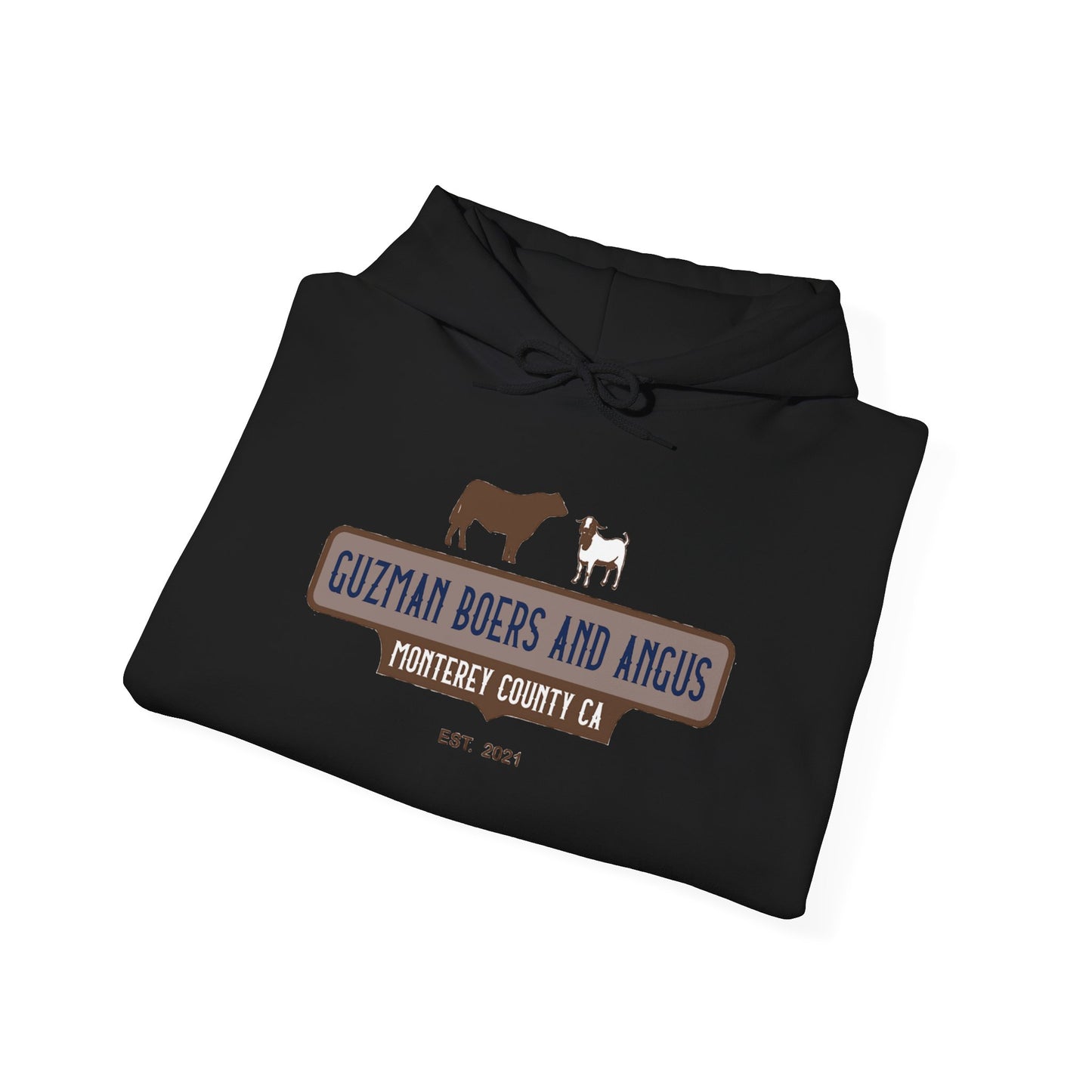 Guzman Boers And Angus Logo Unisex Heavy Blend™ Hooded Sweatshirt