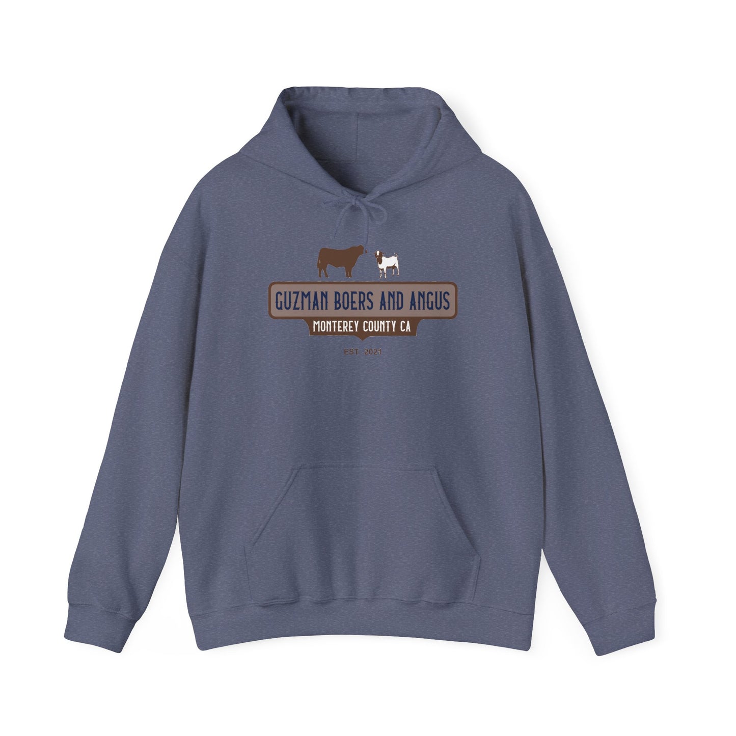 Guzman Boers And Angus Logo Unisex Heavy Blend™ Hooded Sweatshirt