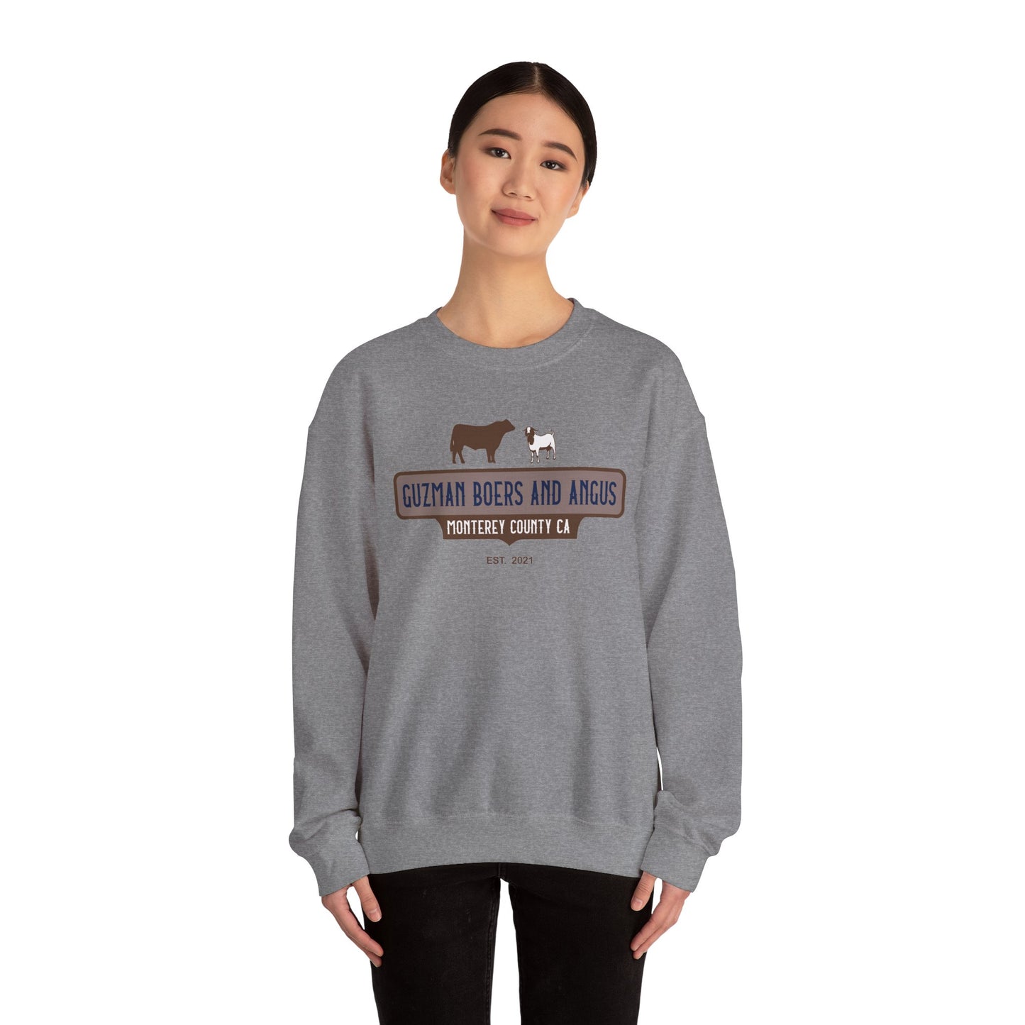 Guzman Boers and Angus Crewneck Sweatshirt