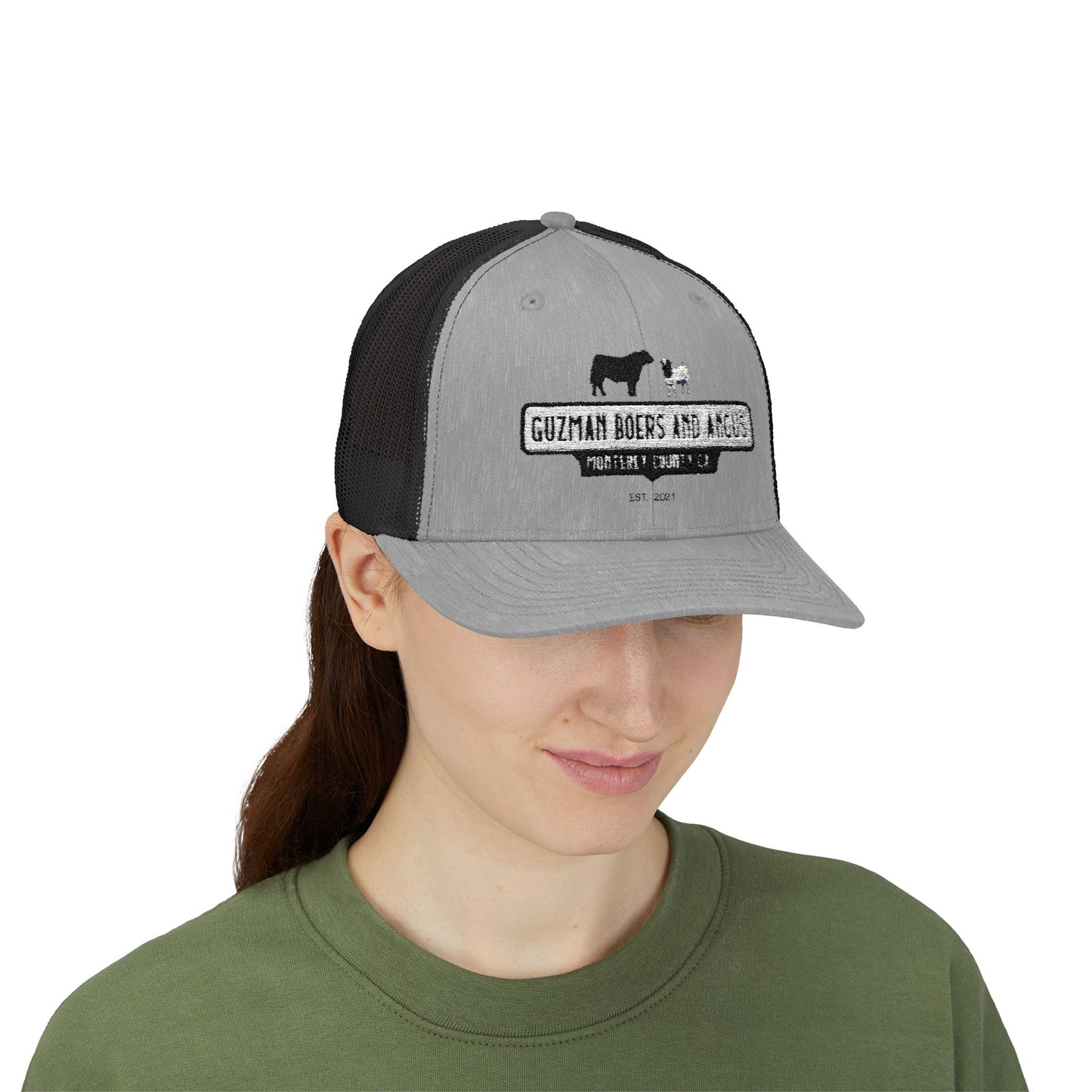 Guzman Boers And Angus Snapback Trucker Cap