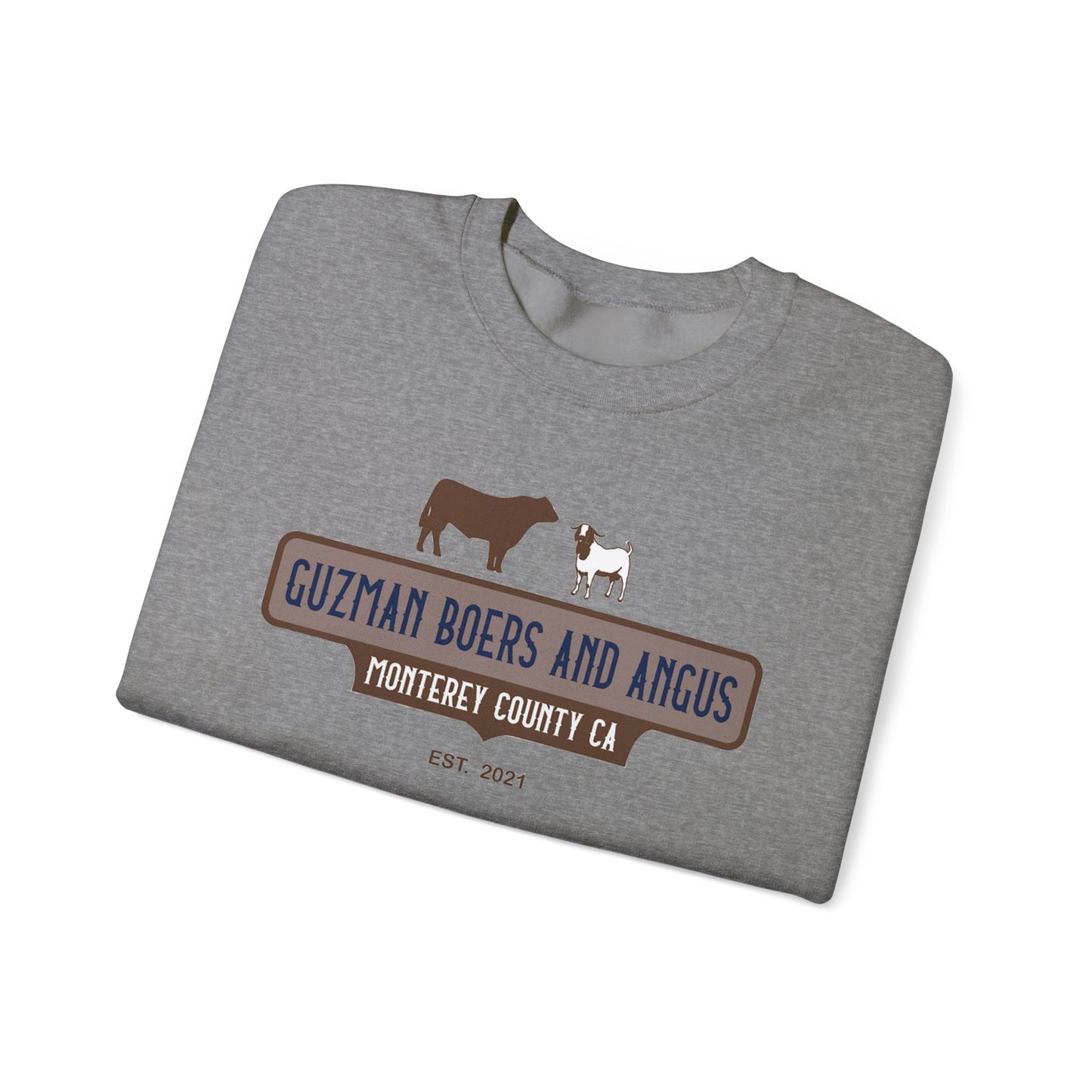 Guzman Boers and Angus Crewneck Sweatshirt