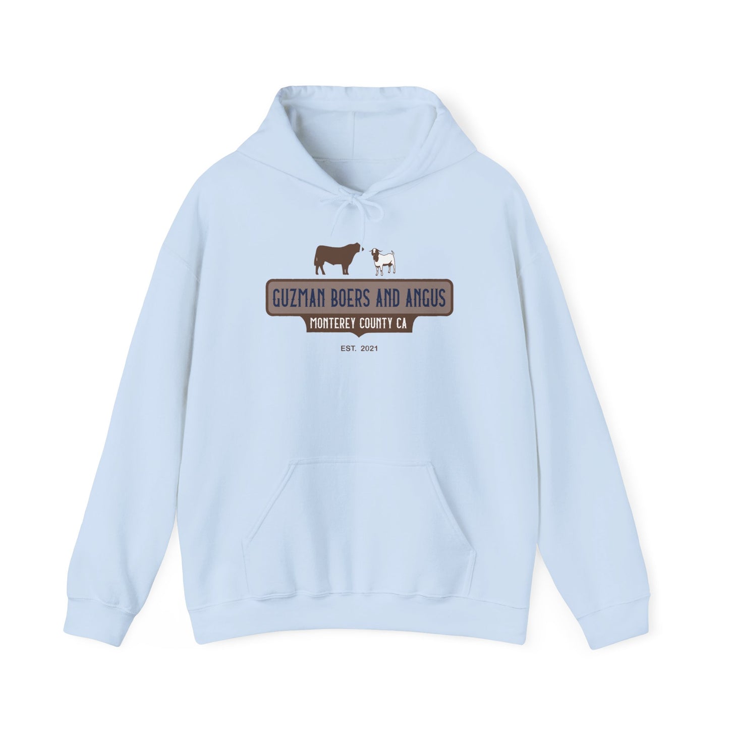 Guzman Boers And Angus Logo Unisex Heavy Blend™ Hooded Sweatshirt