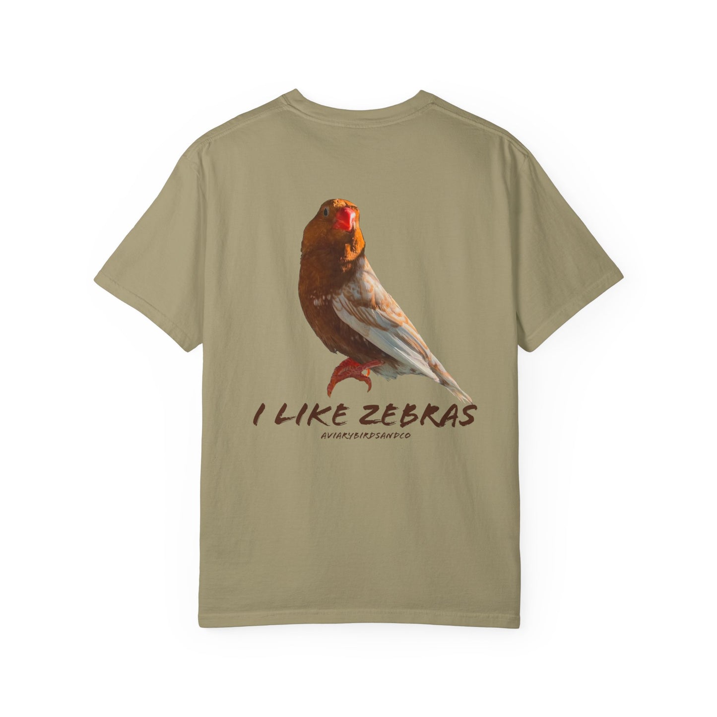 I Like Zebras Unisex Garment-Dyed T-Shirt - Graphic Tee for Zebra Finch Lovers