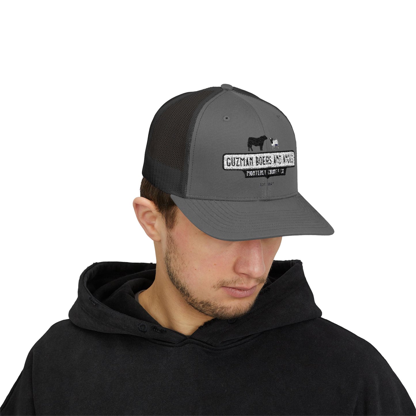 Guzman Boers And Angus Snapback Trucker Cap
