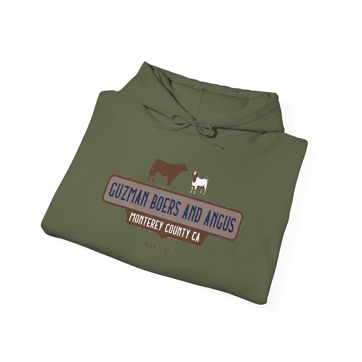 Guzman Boers And Angus Logo Unisex Heavy Blend™ Hooded Sweatshirt