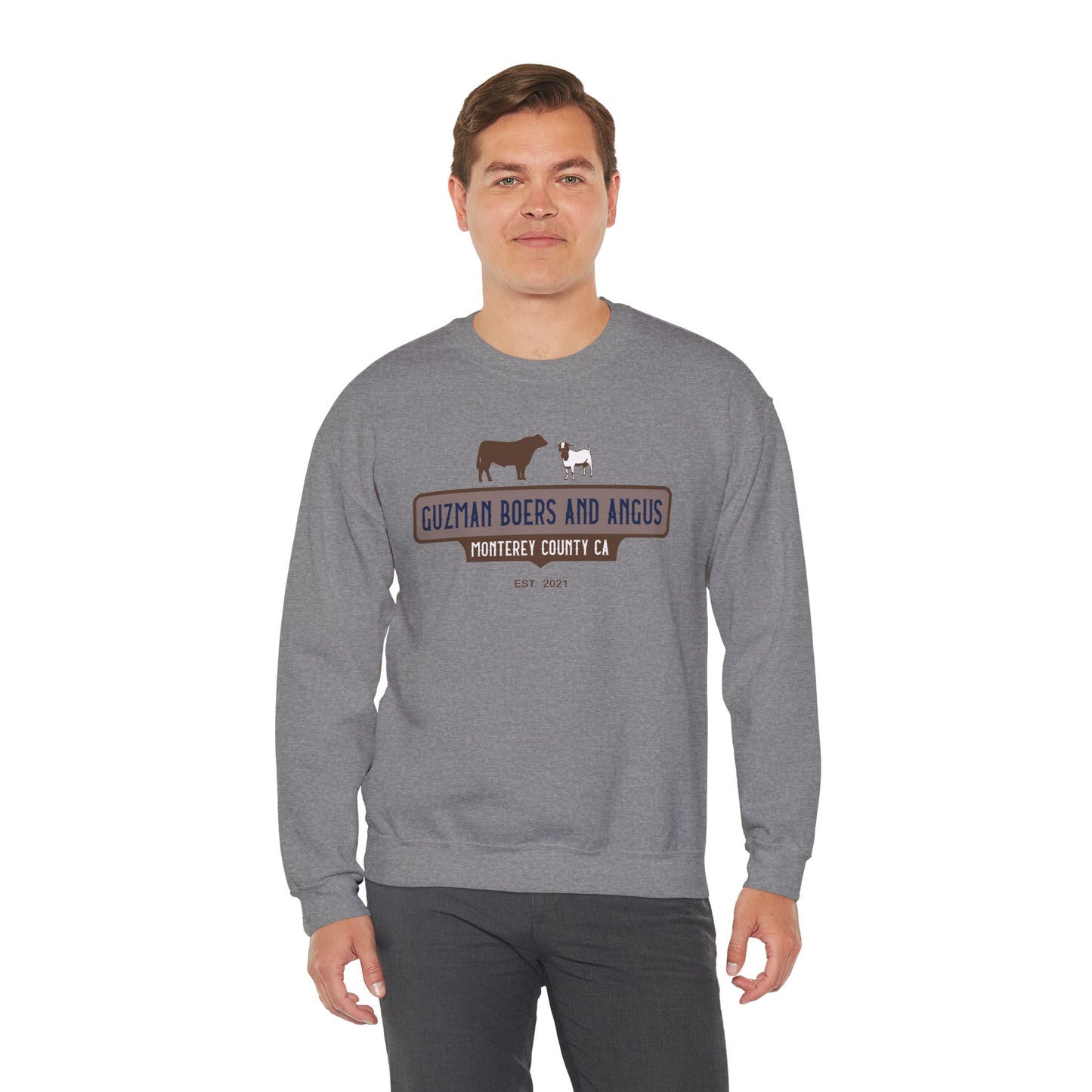 Guzman Boers and Angus Crewneck Sweatshirt