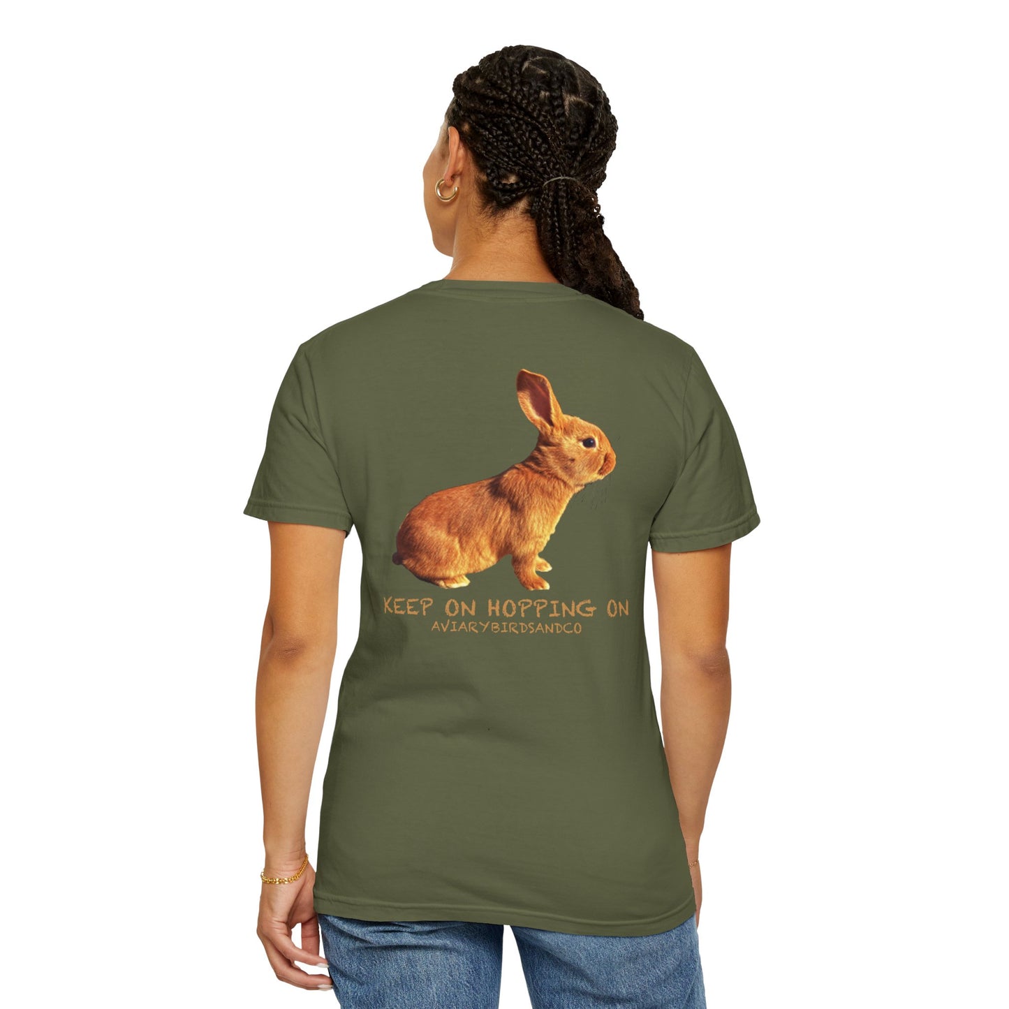 Keep on Hopping On Unisex Garment-Dyed T-shirt