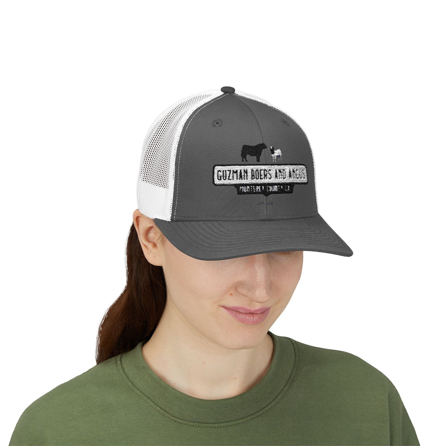 Guzman Boers And Angus Snapback Trucker Cap