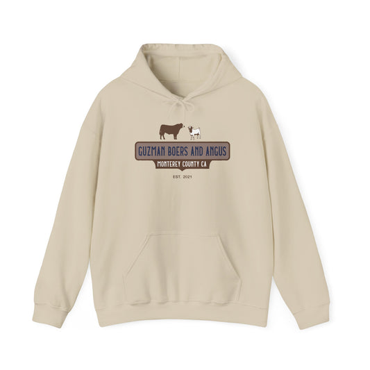 Guzman Boers And Angus Logo Unisex Heavy Blend™ Hooded Sweatshirt