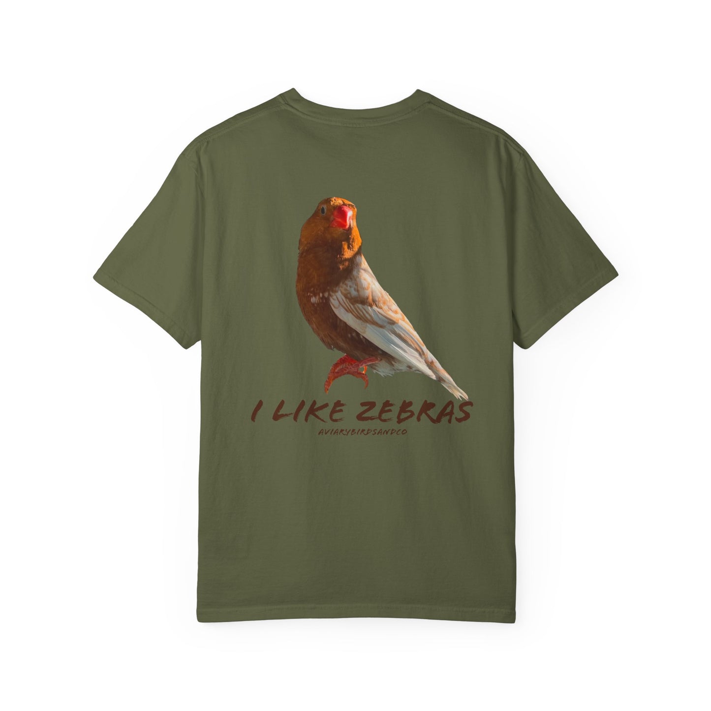 I Like Zebras Unisex Garment-Dyed T-Shirt - Graphic Tee for Zebra Finch Lovers