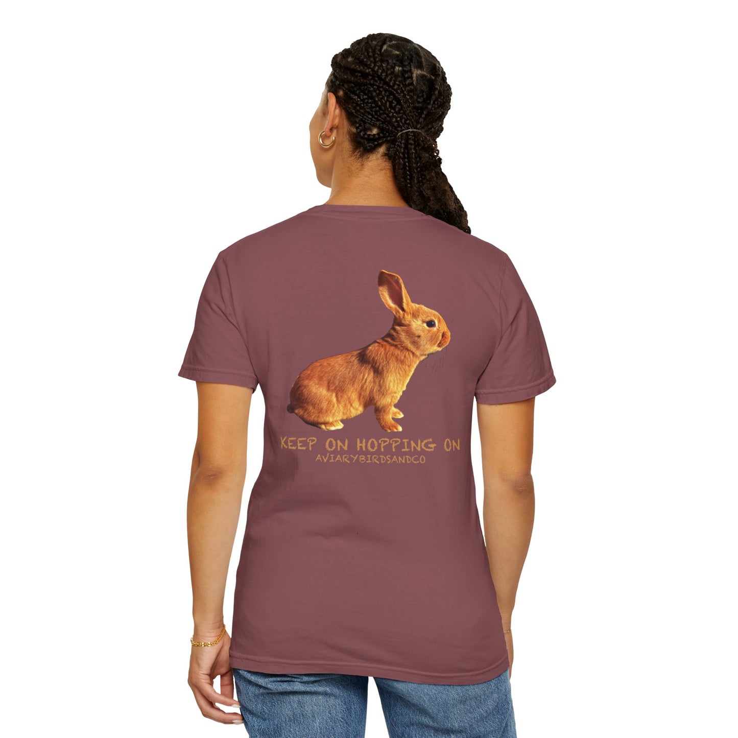 Keep on Hopping On Unisex Garment-Dyed T-shirt