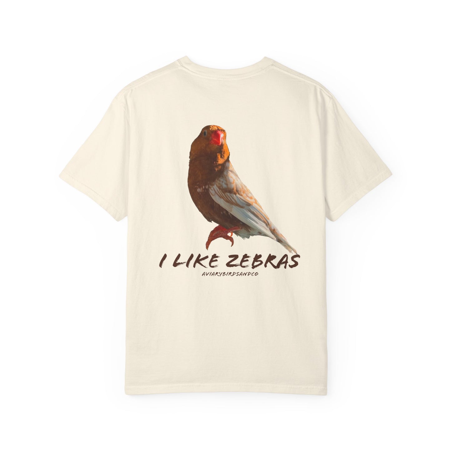 I Like Zebras Unisex Garment-Dyed T-Shirt - Graphic Tee for Zebra Finch Lovers