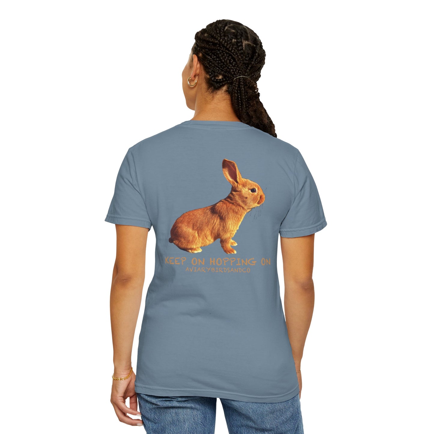 Keep on Hopping On Unisex Garment-Dyed T-shirt