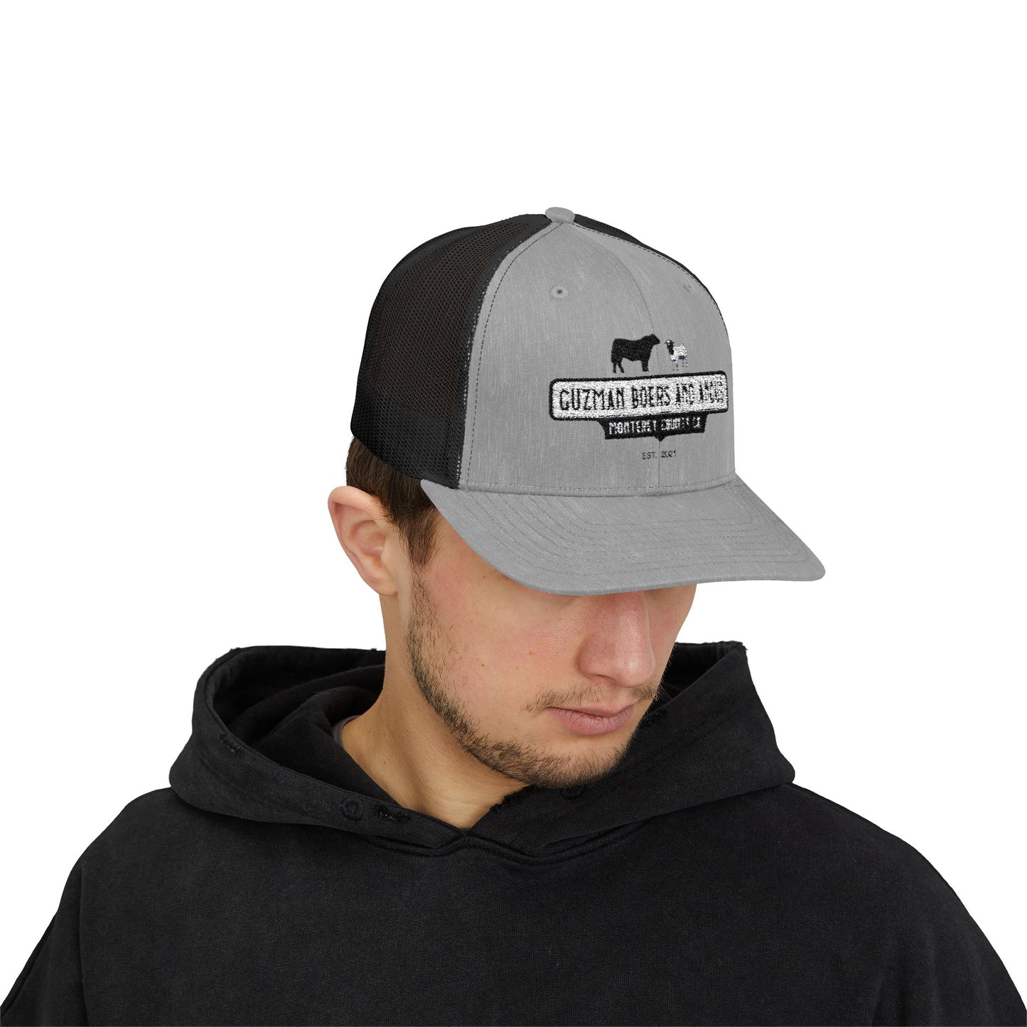 Guzman Boers And Angus Snapback Trucker Cap