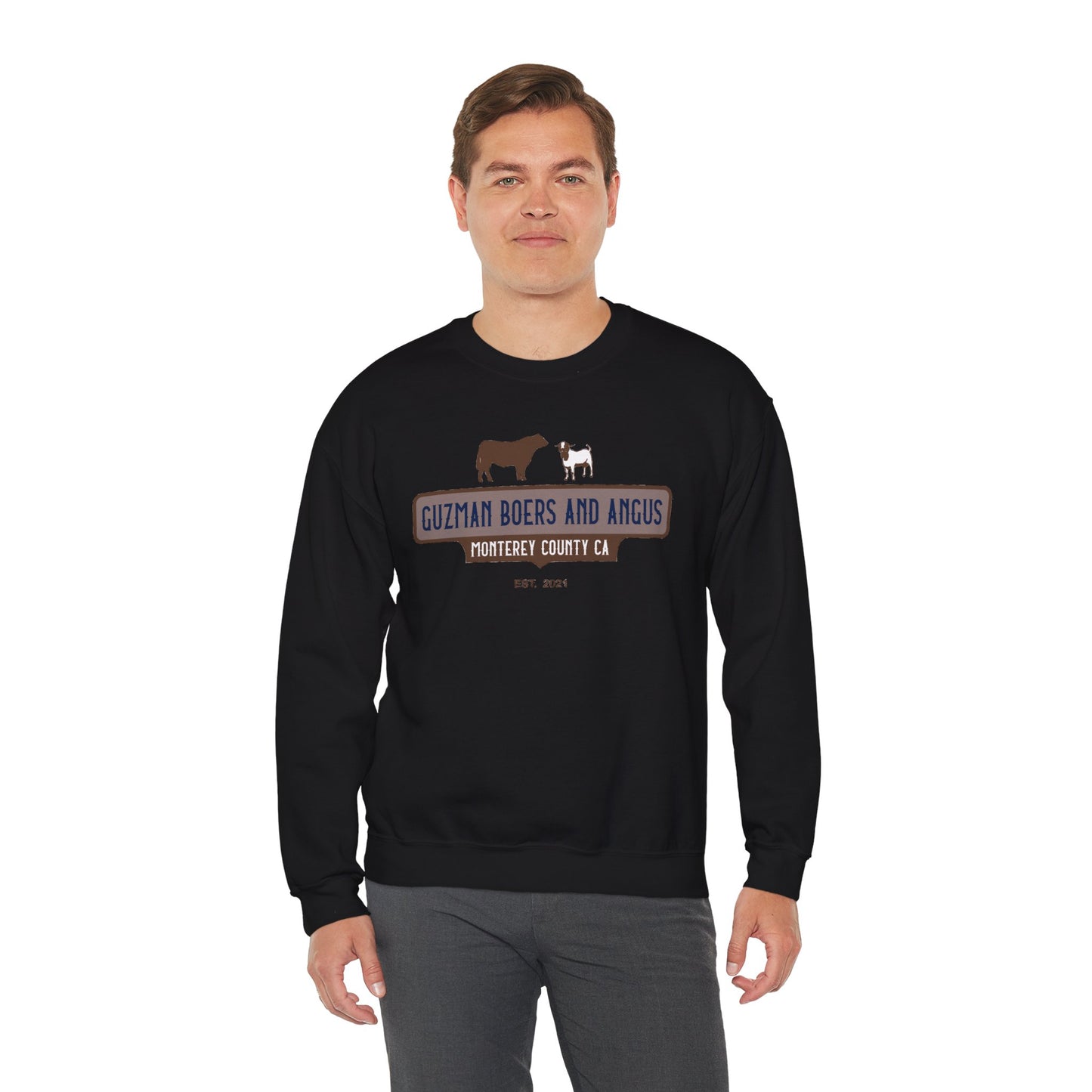 Guzman Boers and Angus Crewneck Sweatshirt
