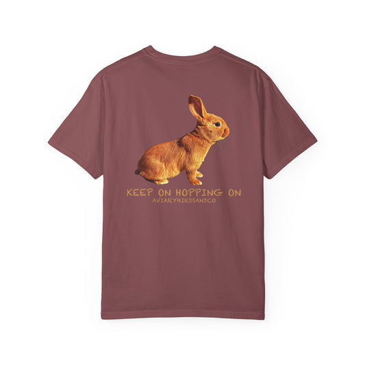Keep on Hopping On Unisex Garment-Dyed T-shirt