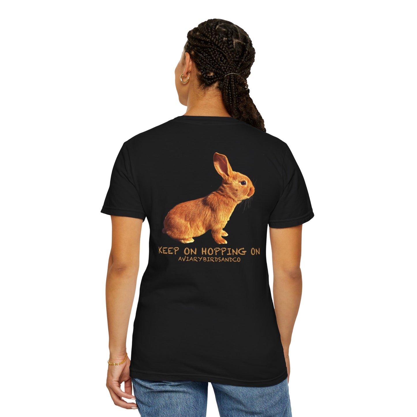 Keep on Hopping On Unisex Garment-Dyed T-shirt