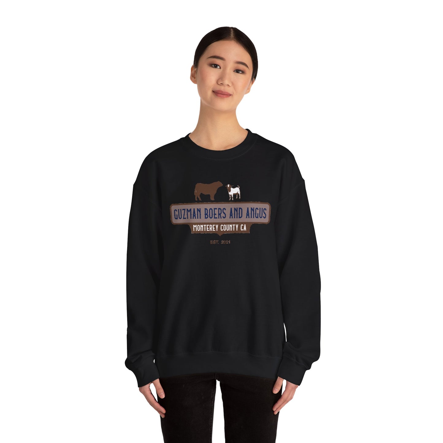 Guzman Boers and Angus Crewneck Sweatshirt