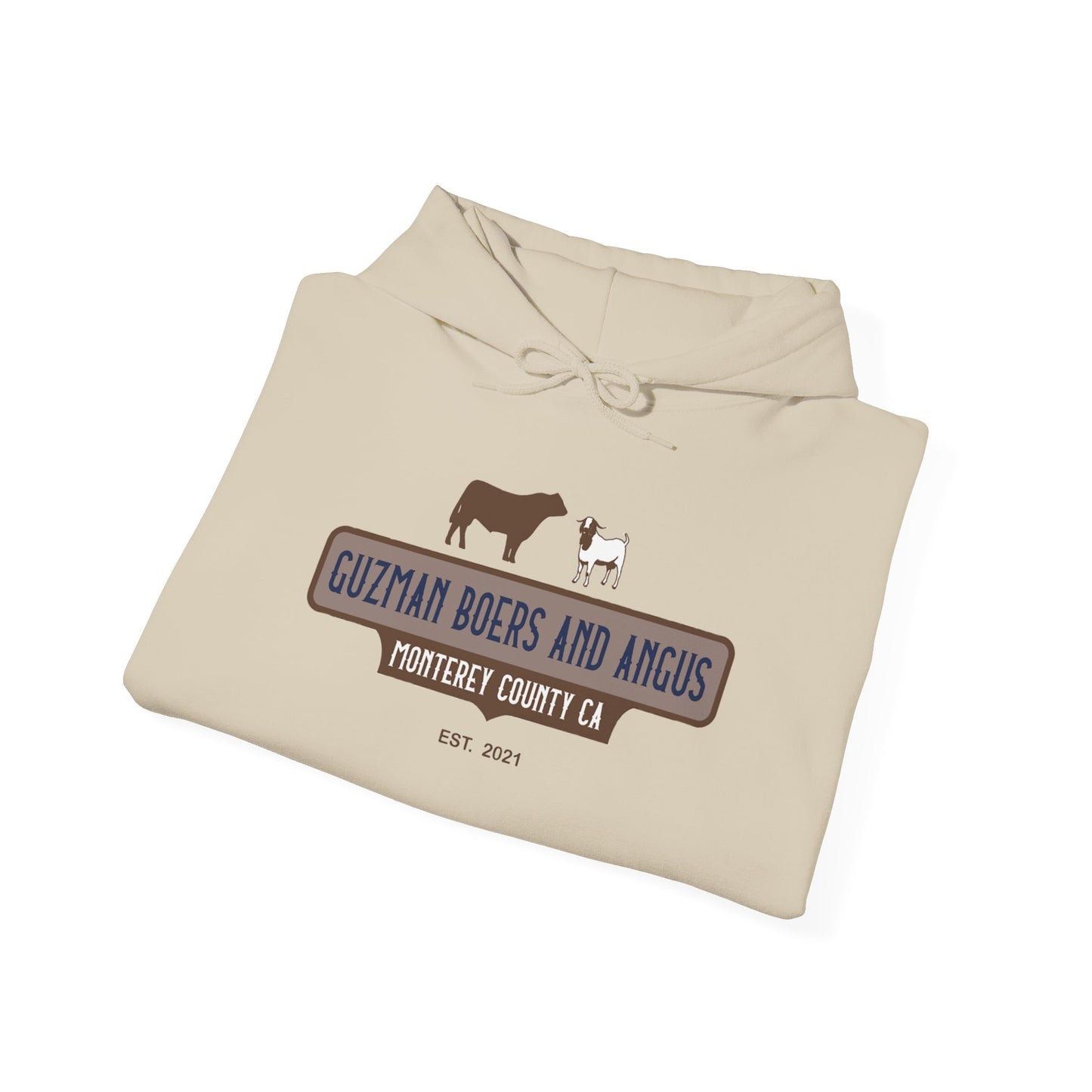 Guzman Boers And Angus Logo Unisex Heavy Blend™ Hooded Sweatshirt