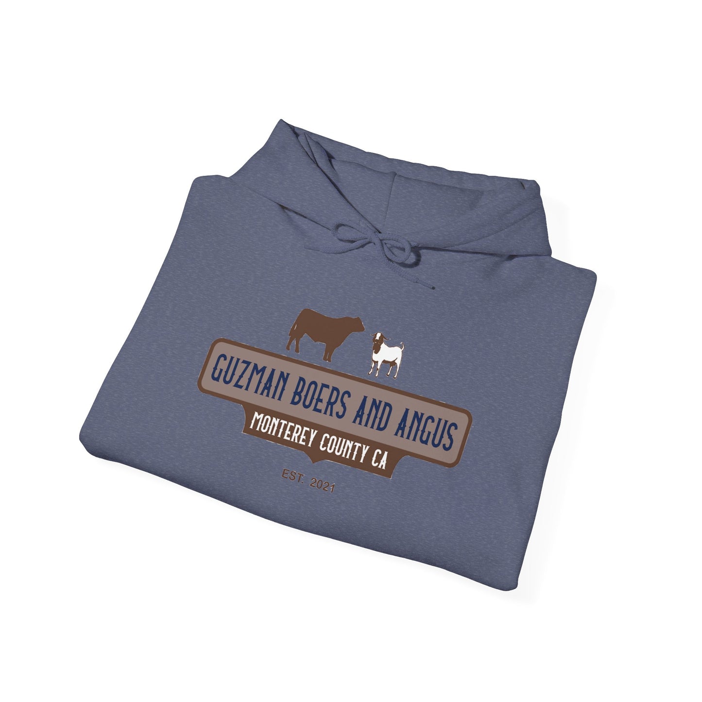 Guzman Boers And Angus Logo Unisex Heavy Blend™ Hooded Sweatshirt