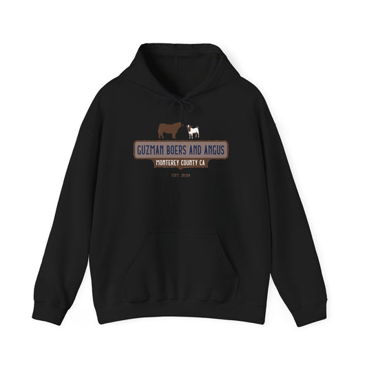 Guzman Boers And Angus Logo Unisex Heavy Blend™ Hooded Sweatshirt