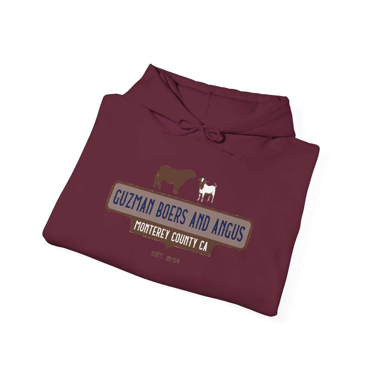 Guzman Boers And Angus Logo Unisex Heavy Blend™ Hooded Sweatshirt
