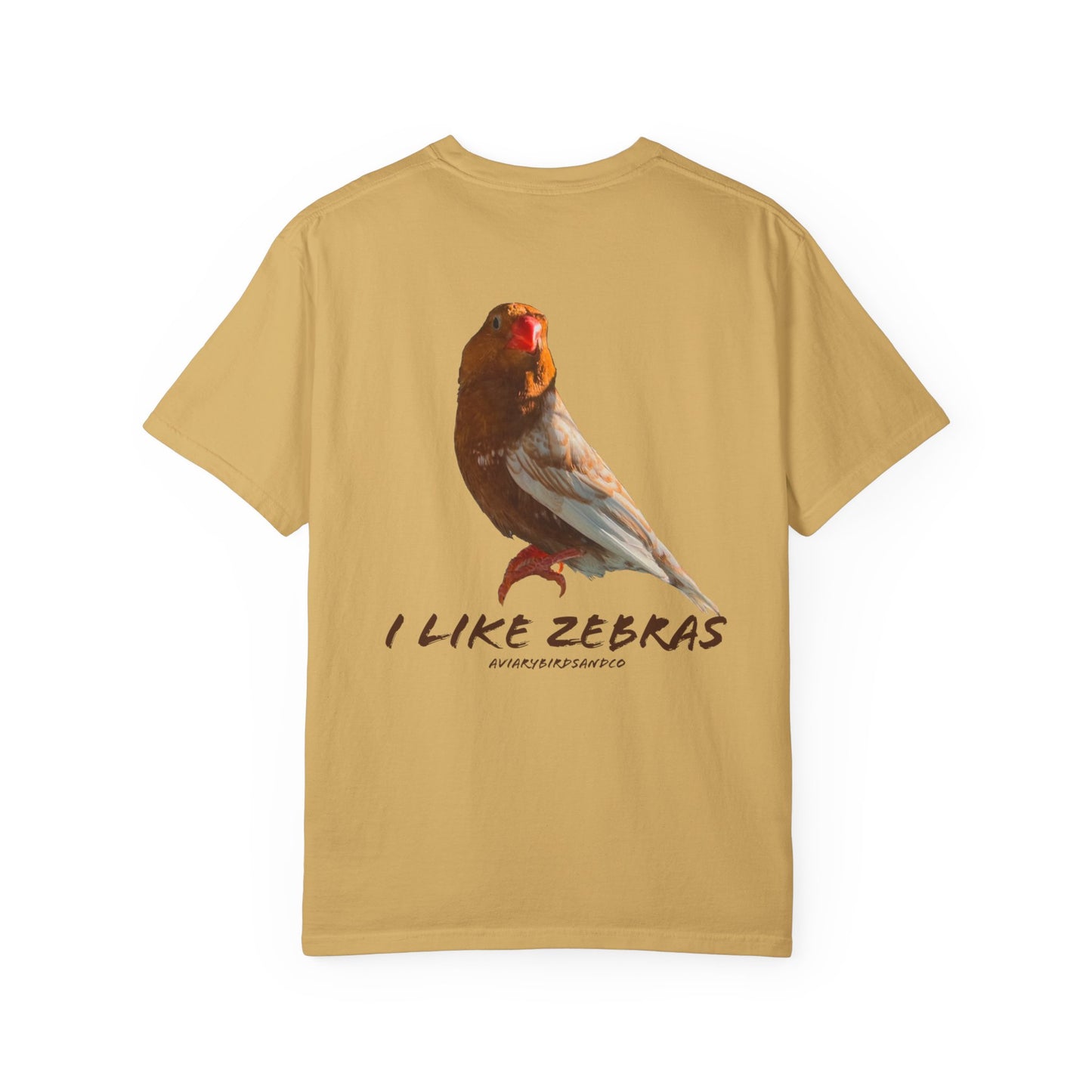 I Like Zebras Unisex Garment-Dyed T-Shirt - Graphic Tee for Zebra Finch Lovers